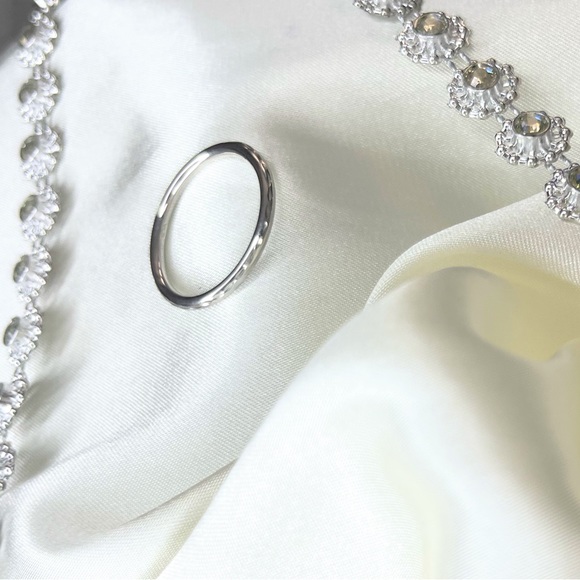 10K solid White gold ring - Picture 5 of 10